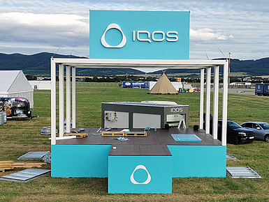 Predajny stanok: logo + polep